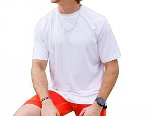 NEW SPRINTS men's core zero tech tee in vault jag white